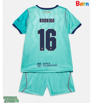 Barcelona Rodri Hernandez #16 Replika Babytøj Tredje sæt Børn 2026-27 Kortærmet (+ Korte bukser)